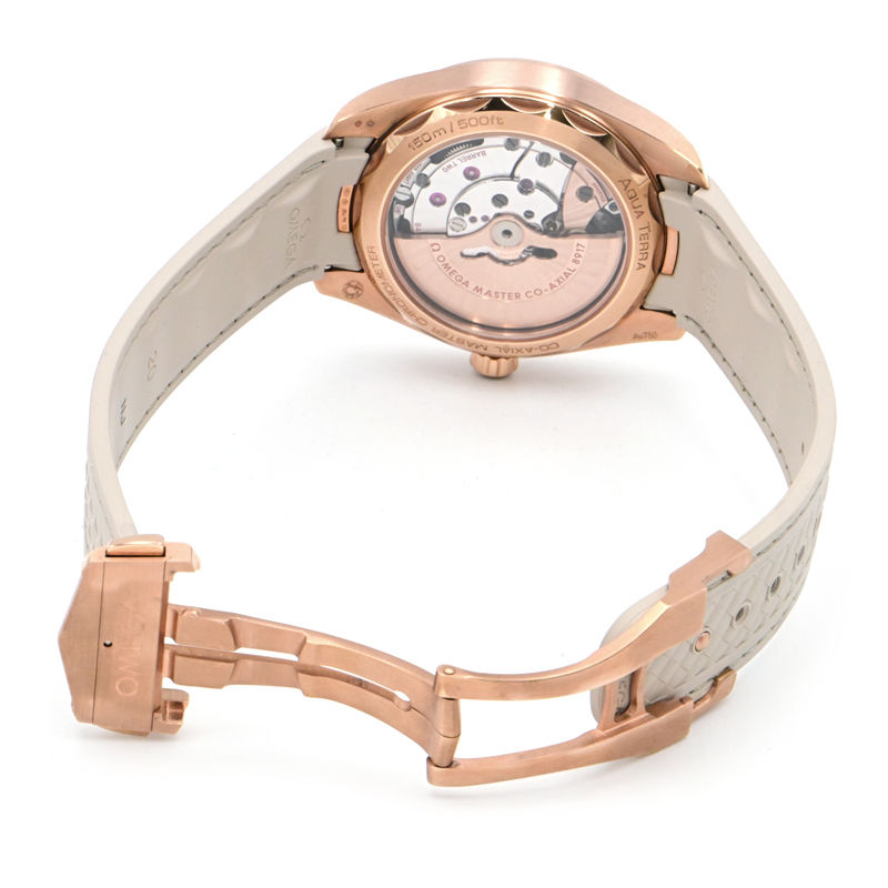 [3年保証/返品OK] オメガ メンズ シーマスター アクアテラ150M 220.52.41.21.02.001 K18PG 箱保 日付 シルバー 自動巻き 腕時計【中古】【送料無料】