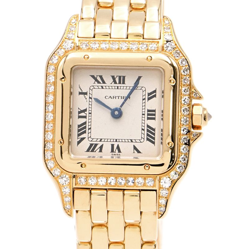 [3年保証/返品OK] カルティエ レディース パンテールドゥカルティエウォッチSM WF3071B9 K18YG パンテールSM クオーツ 腕時計【中古】【送料無料】のサムネイル