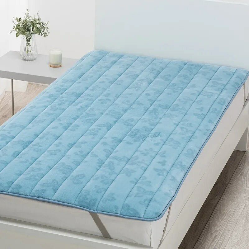 西川 ウエッジウッド アクリル 敷きパッド シングル ブルー 日本製 WW1650 CM01802005