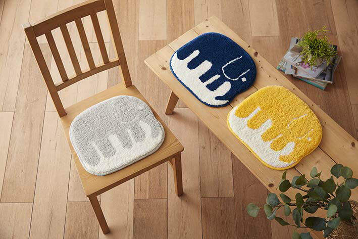 Finlayson フィンレイソン 北欧 新生活 インテリア ゾウ ELEFANTTI チェアパッド 33cmX36cm 日本製 JB1..