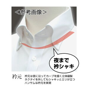 ワイシャツ形態安定メンズ定番ドレスシャツシャツシャツハウススリムフィット細身白無地セミワイドカラーSMLLL2L