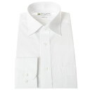 ノーアイロン ワイシャツ メンズ カッターシャツ 形態安定 シャツハウス レギュラーフィット 白無地 セミワイドカラー 定番
