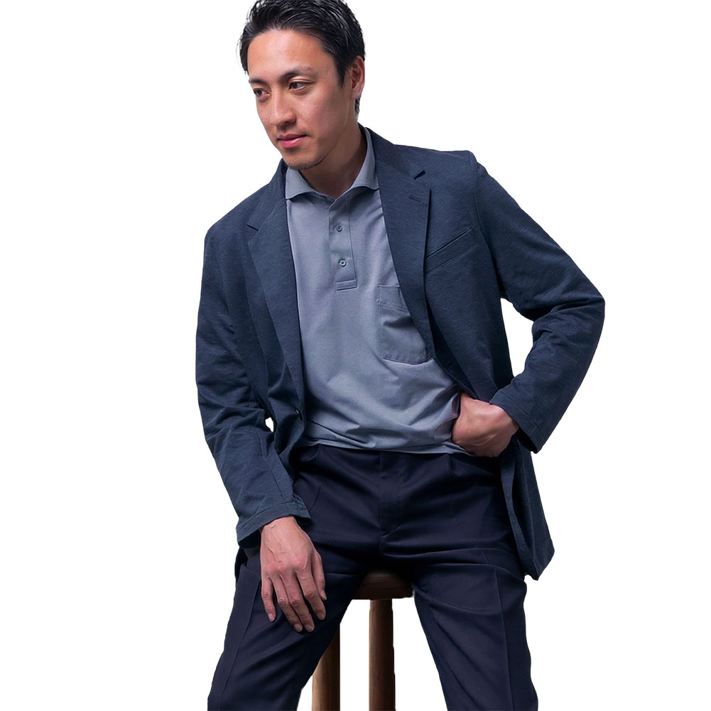 乐天商城 - ジャケット ニットジャケット 高機能 アルティマ ネイビー ビジネス カジュアル オフィスカジュアル 2605ft