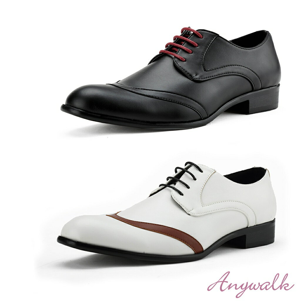 メンズ 外羽根式ウイングチップ ビジネスシューズ [エニーウォーク] Anywalk 16130 【あす楽対応】