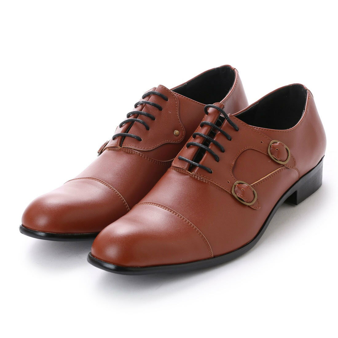 メンズビジネスシューズダブルモンク...