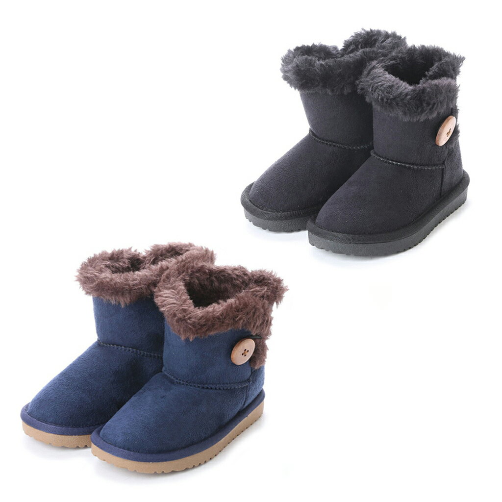 キッズ ショートブーツ スエード調 フェイクファー 防滑 屈曲 グリップ グラップ GRIP GLAPP R45751-69