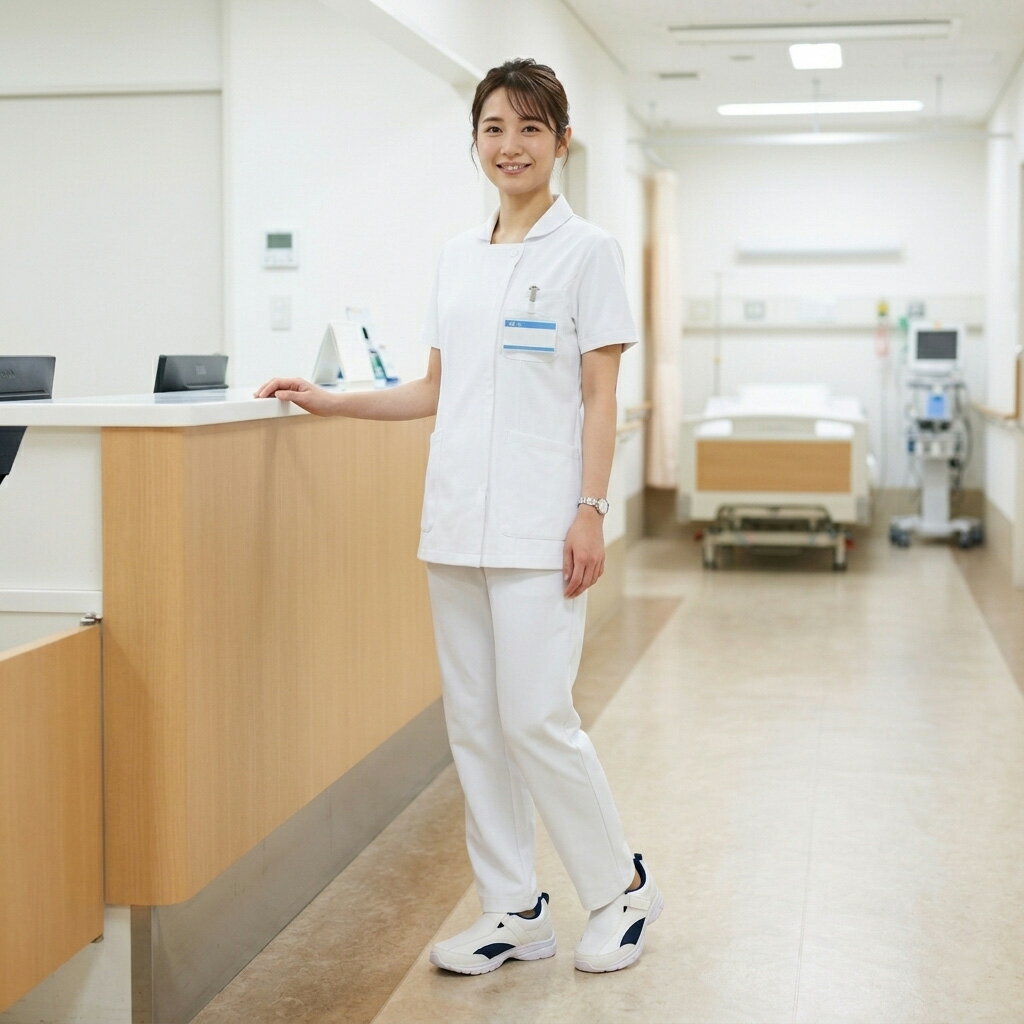 男女兼用 ルームシューズ ナースシューズ ワーキングシューズ ベルクロ スニーカー...