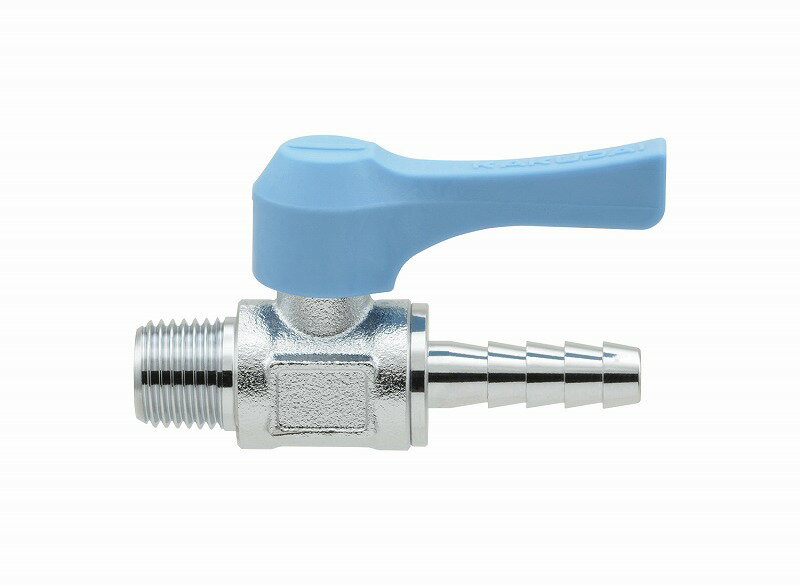 GAONA ガオナ KAKUDAI カクダイ 【GA-JM089】 ミニボールバルブ ホースニップル R3/8×10.5ミリ 水・エアー・油用 小型