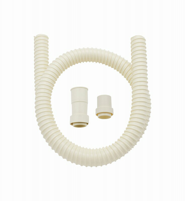 GAONA ガオナ KAKUDAI カクダイ 【GA-LE005】 洗濯機用 排水ホース 延長用 5.0m （長さ調節可能 アイボリー）