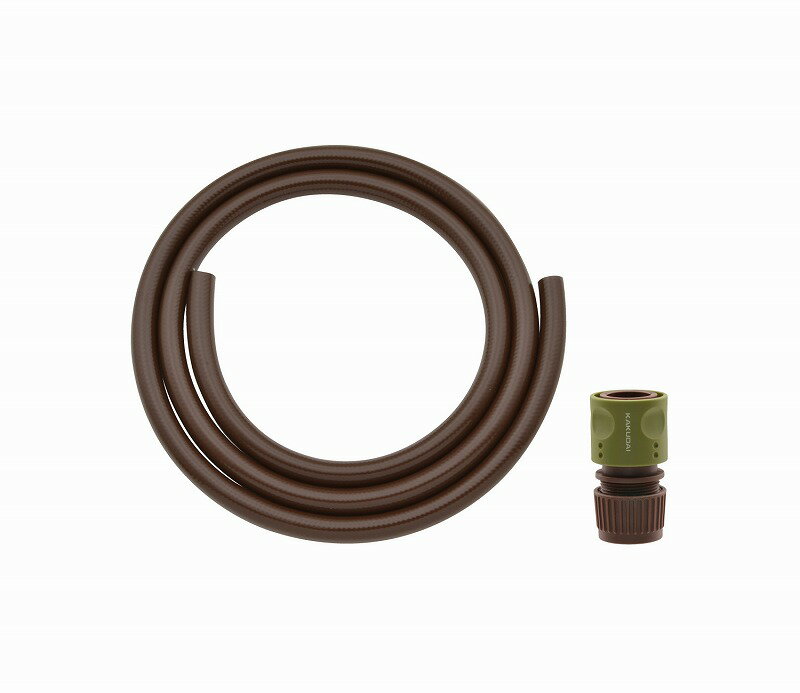 GAONA ガオナ KAKUDAI カクダイ 【GA-QD039】 ホース 9m ホーセンド付き (散水 内径15ミリ 耐候性 防藻 ブラウン)