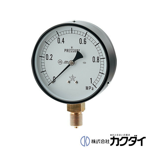 カクダイ KAKUDAI【649-873-03F】蒸気用圧力計(一般用・Aタイプ)