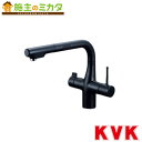KVK【KM6131DSCECM5】ビルトイン浄水器用シングルシャワー付混合栓(センサー付)(eレバー) 電池 マットブラック 混合水栓 蛇口