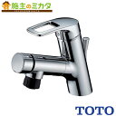 TOTO 洗面所用水栓 【TLN32TEFR】 シングルレバー混合水栓 台付き1穴 タッチスイッチ ホース付 吐水口回転タイプ 蛇口