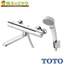 【在庫あり】TOTO 浴室用水栓金具 【TBV03407J1】 GGシリーズ 壁付サーモスタット混合水栓 コンフォートウエーブクリック φ90 蛇口