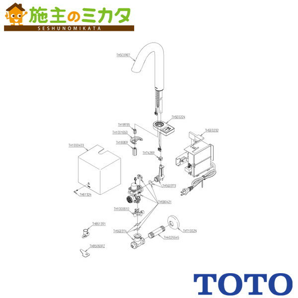 Rakuten - TOTO 台付自動水栓 単水栓 AC100V 手動 【TLE33501JA】AC100Vタイプ 単水栓 手動スイッチ 受注生産品 旧品番：TLE33501J