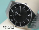 楽天時計・宝石・眼鏡の生巧堂【先着でSKAGENコットンメッシュバッグをプレゼント】 スカーゲン SKAGEN 腕時計 グレーネン ウルトラスリム Grenen SKW6828 2針 極薄ケース サファイアガラス シルバートーンステンレススチール 北欧 シンプル 生活 防水 正規品