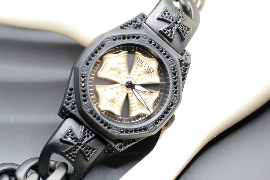 ヴォルテージ VOLTAGE 腕時計 スピナーウォッチ メタルブレスレット 日本製ムーブメント搭載 メンズ ファッション VO-029B-02M 正規品 送料無料