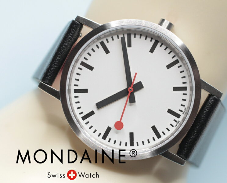 MONDAINE モンディーン クラシック 36ミリブランド名無しモデル 鉄道時計 A660.30314.16OMV 正規品 送料無料