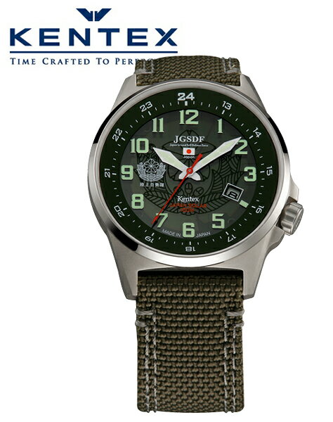 ケンテックス 腕時計 メンズ ケンテックス KENTEX ソーラー 腕時計 バリステックナイロンバンド採用 JSDF 陸上自衛隊モデル グリーン S715M-01 正規品 送料無料