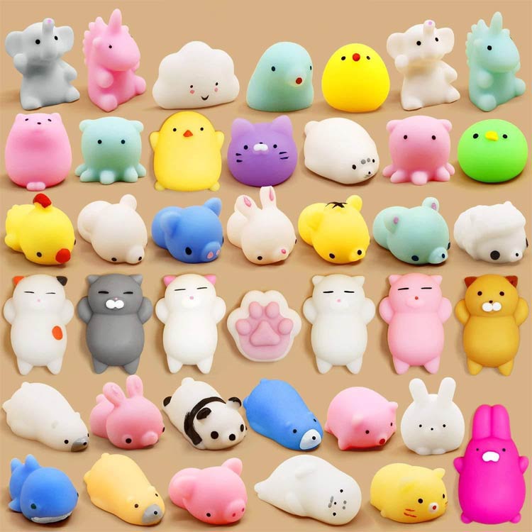 スクイーズ セット 肉球 子供 スクイーズ キット 50個入り 福袋 おもちゃ セット 癒しグッズ かわいい ぷにぷに 動物 低反発 ストレス 発散 殴る グッズ 握る ボール プレゼント 送料無料 e-shop55-10003682 EK-shop楽天市場店 サンプル画像2