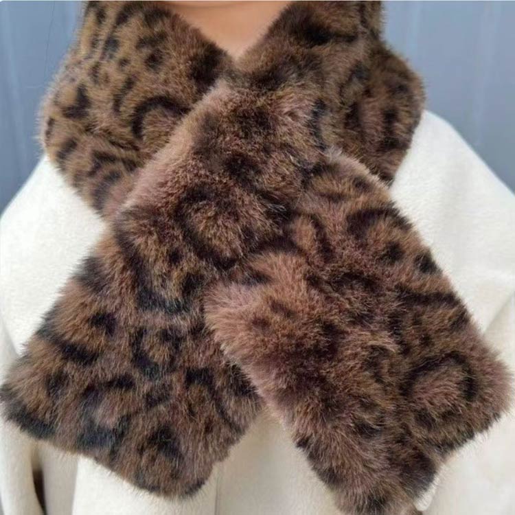 フェイクファー ティペット ティペット ファー マフラー 厚手 ティペット マフラー ネックウォーマー エコファー ふわふわ ストール レディース アニマル柄 ヒョウ柄 フェイクファー 暖かい きれいめ 送料無料