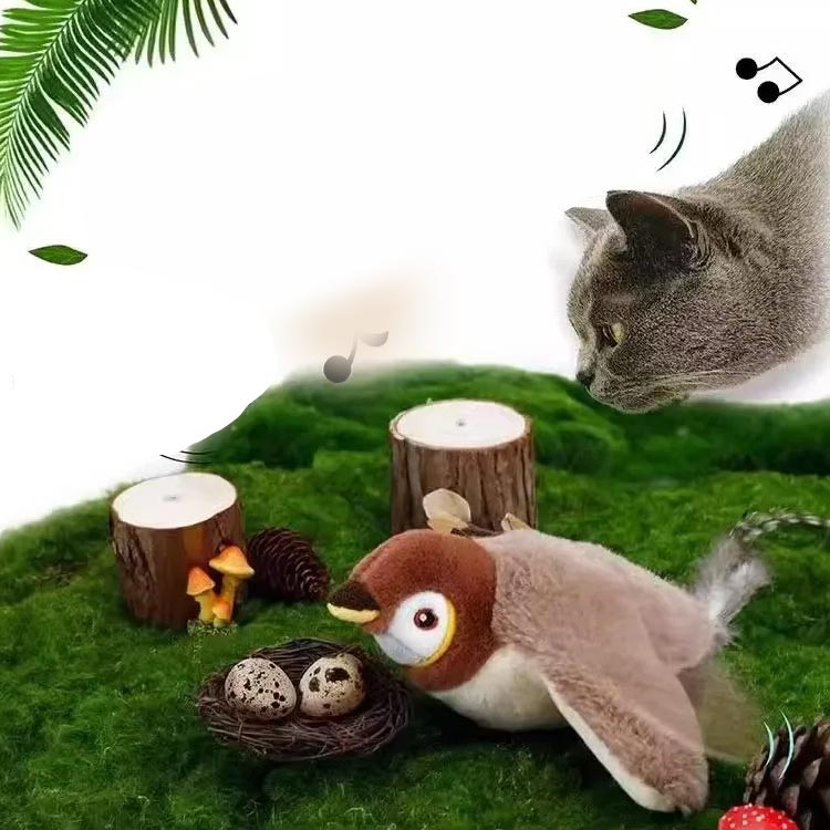 鳴く usb充電式 一人遊び おもちゃ 羽ばたく 猫 電動 鳥 猫 電動おもちゃ 音が出る 猫 タッチ起動 羽ばたき鳥 飛ぶ 動くぬいぐるみ ぬいぐるみ玩具 鳥のおもちゃ 電動おもちゃ 猫用おもちゃ 飛ぶ 留守番 暇つぶし