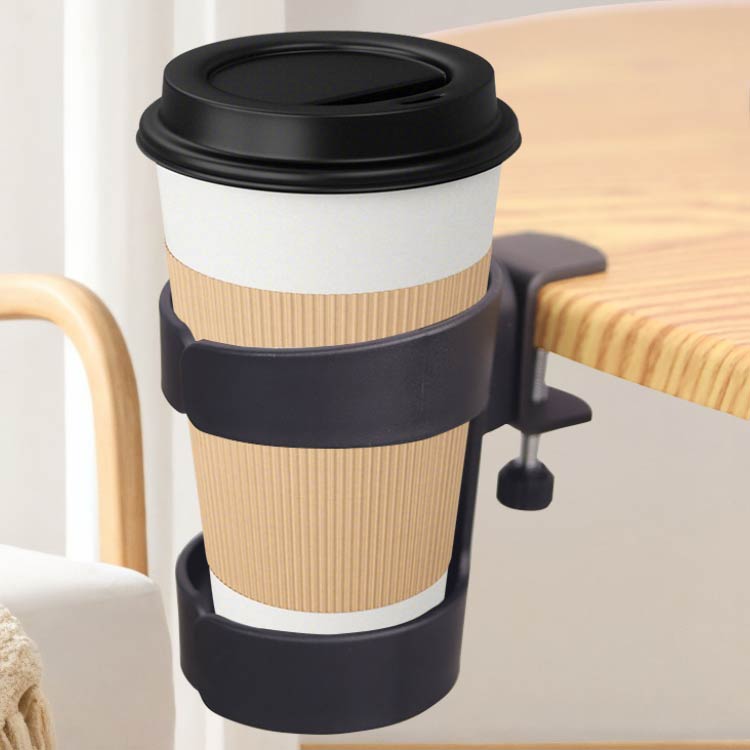 ドリンクホルダー デスク ドリンクホルダー クランプ式 机 リンクホルダー デスク ヘッドホンスタンド ヘッドホンハンガー ヘッドホン収納 リモートワーク バッグハンガー 机 ケーブル クランプ式 ブラック 黒 送料無料 e-shop55-10002430 EK-shop楽天市場店 サンプル画像2