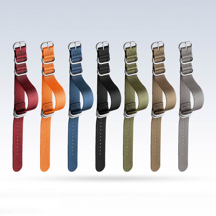 腕時計 ベルト NATOタイプ ナイロンストラップ 18mm 20mm 22mm NATO 厚め IP304ステンレス ナイロン ベルト 腕時計 バンド TIMEX ストラップ 16mm -24mm