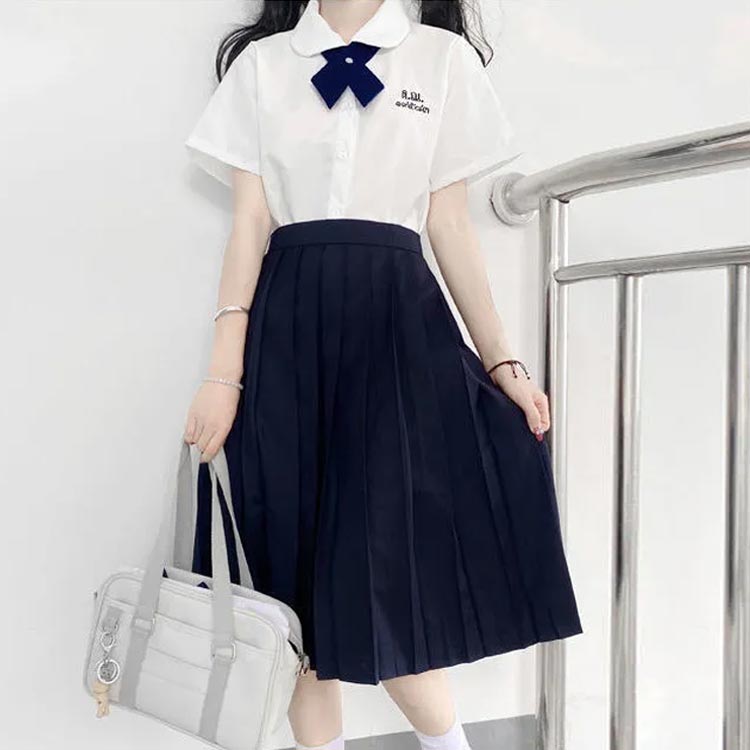 スクールスカート 40cm/60cm/80cm スクールスカート レディース プリーツスカート ロングスカート ミドル丈 スカート フレアスカート スクールスカート 膝丈 女子高校生 制服 無地 Aライン 定番 大きいサイズ 小さいサイズ 通学