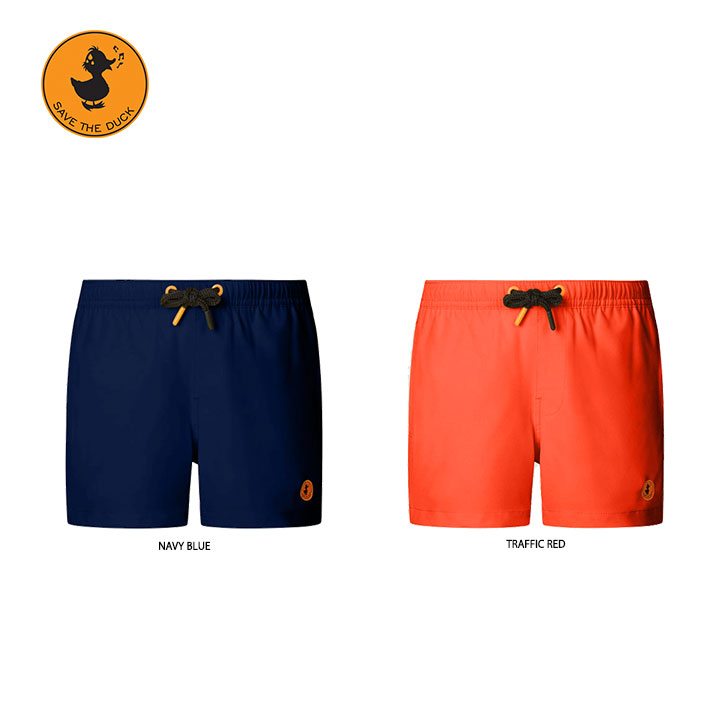 Save The Duck セイブ ザ ダック BOY ADAO SWIMWEAR BOXER 男の子用水着 短パン プール 水遊び 夏 子供用水着 カジュアル かわいい