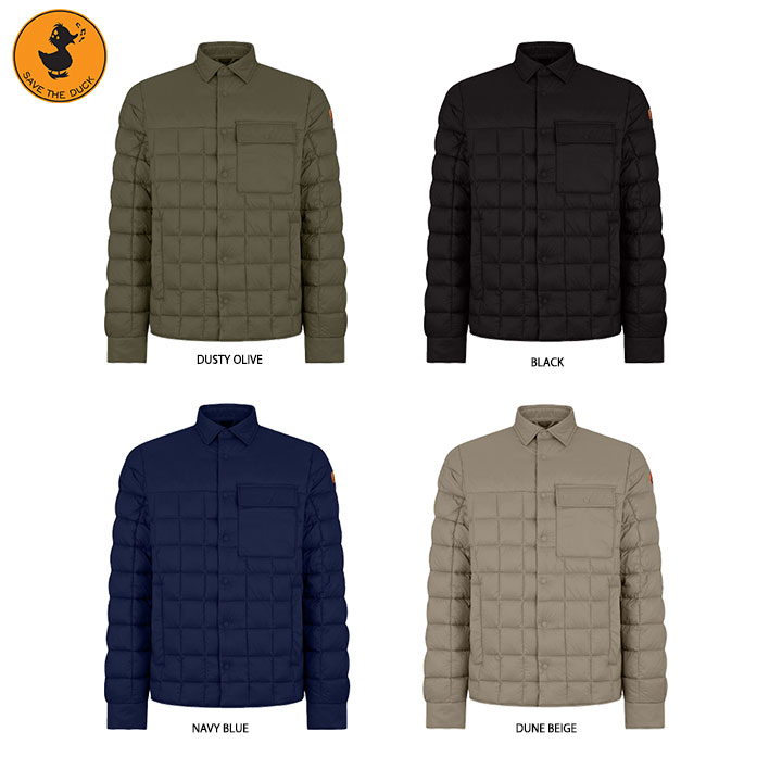 Save The Duck   å MENS TITAN QUILTED SHIRT JACKET 󥺥ȥĥ㥱å 奢 ȥɥ 㥱å  