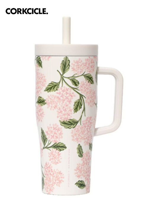 乐天商城 - CORKCICLE コークシクル Cruiser - 22oz Rifle Paper - Pink Hydrangea タンブラー 水筒 おしゃれ マイボトル 保冷 保温 軽量 ステンレスボトル おしゃれ アウトドア レジャー キャンプ グランピング