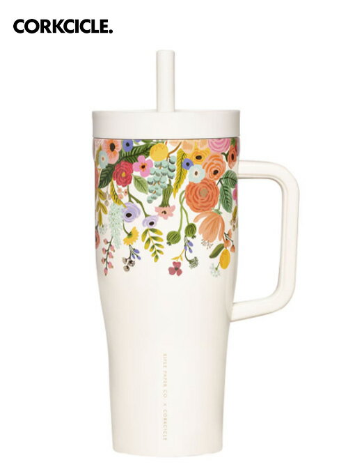 乐天商城 - 【送料無料】CORKCICLE コークシクル Cruiser - 22oz Rifle Paper - Garden Party Cream タンブラー 水筒 おしゃれ マイボトル 保冷 保温 軽量 ステンレスボトル おしゃれ アウトドア レジャー キャンプ グランピング
