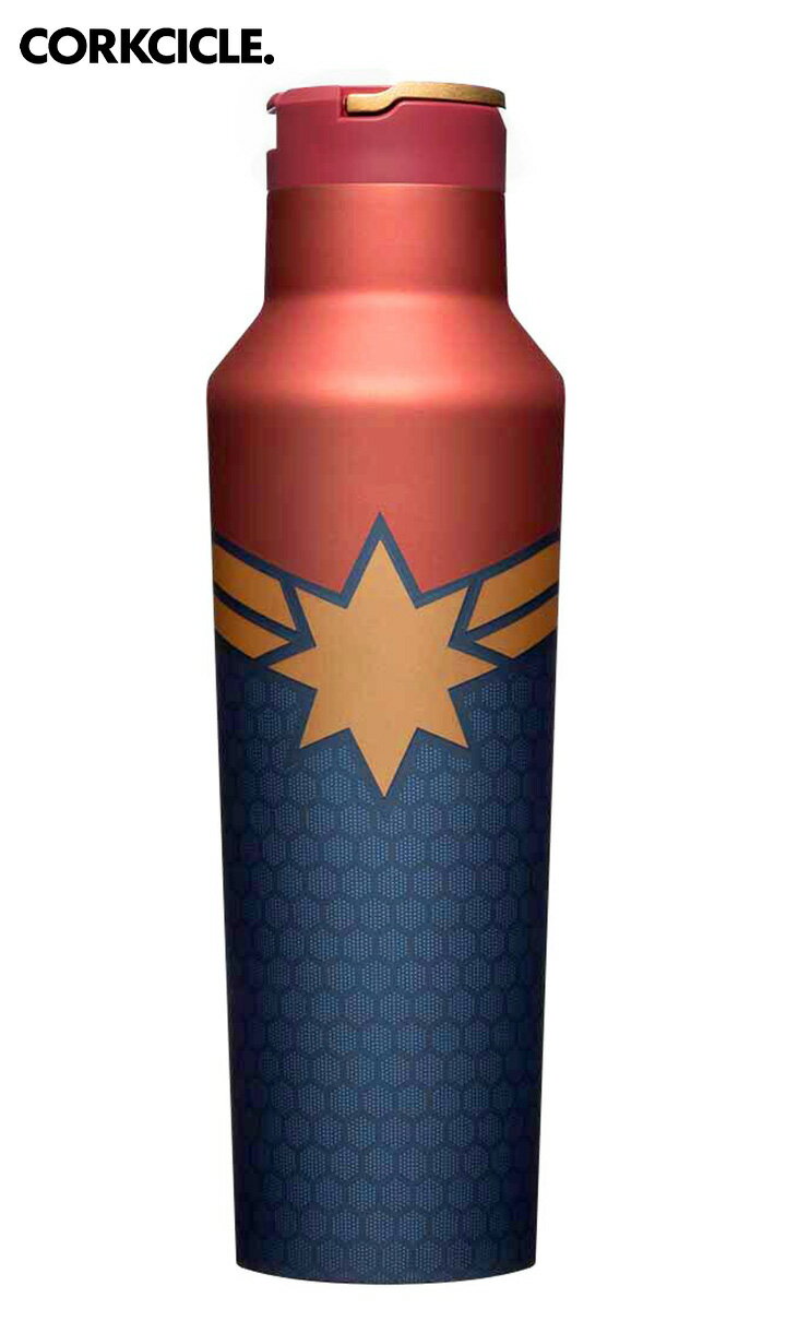 樂天商城 - CORKCICLE コークシクル Sport Canteen - 20oz Marvel - Captain Marvel マーベル 水筒 おしゃれ マイボトル 保冷 保温 軽量 ステンレスボトル おしゃれ アウトドア レジャー キャンプ グランピング
