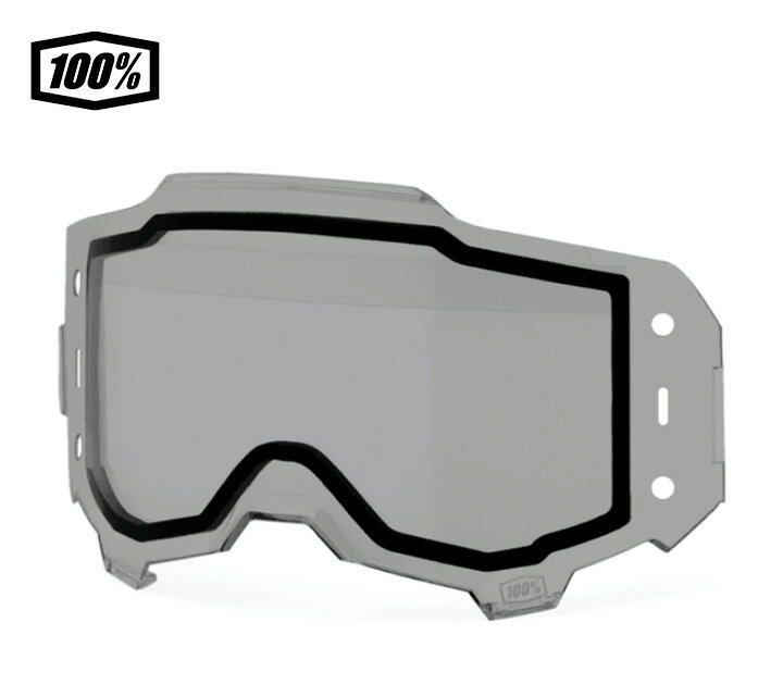 樂天商城 - 【送料無料】100％ ワンハンドレットパーセント ARMEGA®/Armatic FORECAST デュアルペーン交換用レンズ スモーク モトクロス ゴーグルカバー 1s59064-00002