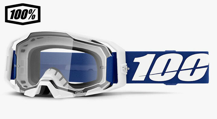樂天商城 - 【送料無料】100％ ワンハンドレットパーセント ARmatic™ ブルー/クリアレンズ　モトクロス サングラス ゴーグル 1s50059-00002