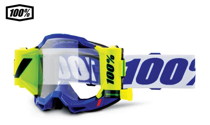 B, F, P, V - 【送料無料】100％ ワンハンドレットパーセント ACCURI 2 FORECAST モトクロス/MTB用ゴーグル ブルー　ゴーグル　1s50017-00009