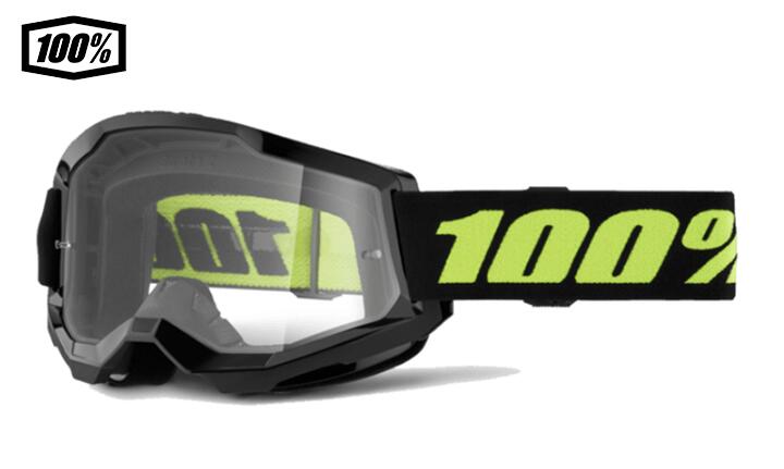 【送料無料】100％ ワンハンドレットパーセント STRATA 2 モトクロス/MTB用ゴーグル Solar Eclipse 1s50027-00022