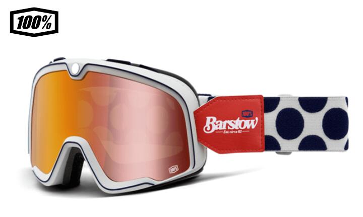樂天商城 - 【送料無料】100％ ワンハンドレットパーセント　BARSTOW　モトクロス/MTB用ゴーグル Hayworth／ミラーレッドレンズ　1s50000-00004