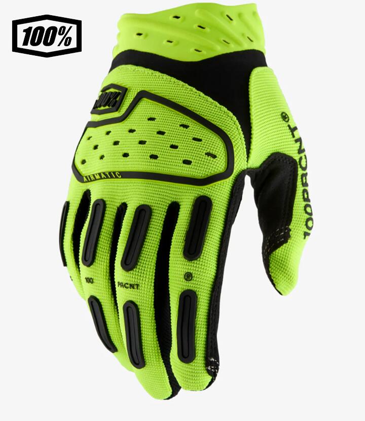 其它 - 【送料無料】100％ ワンハンドレットパーセント AIRMATIC 2 モトクロス／MTB用グローブ　Fluo Yellow　1s10041-00006