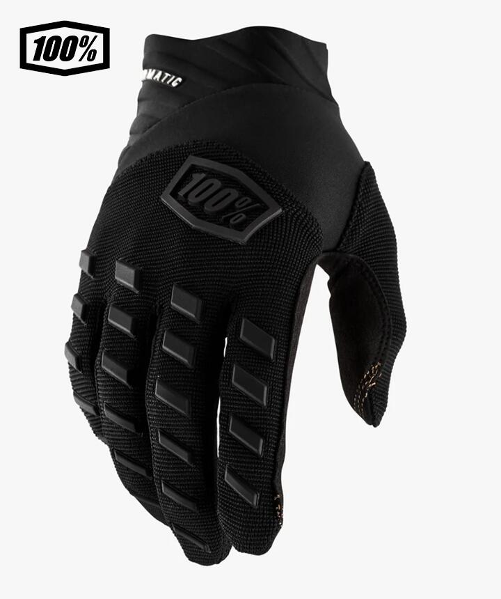 乐天商城 - 【送料無料】100％ ワンハンドレットパーセント AIRMATIC モトクロス／MTB用グローブ　Sサイズ ブラック 　1s10000-00000