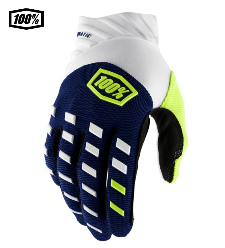樂天商城 - 【送料無料】100％ ワンハンドレットパーセント AIRMATIC モトクロス／MTB用グローブ　Navy/White 　1s10000-00015