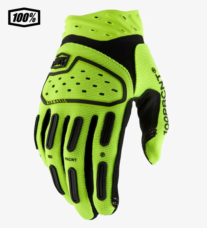 樂天商城 - 【送料無料】 【子ども用】100％ ワンハンドレットパーセント AIRMATIC 2 YOUTH モトクロス／MTB用グローブ　Fluo Yellow　1s10043-00009