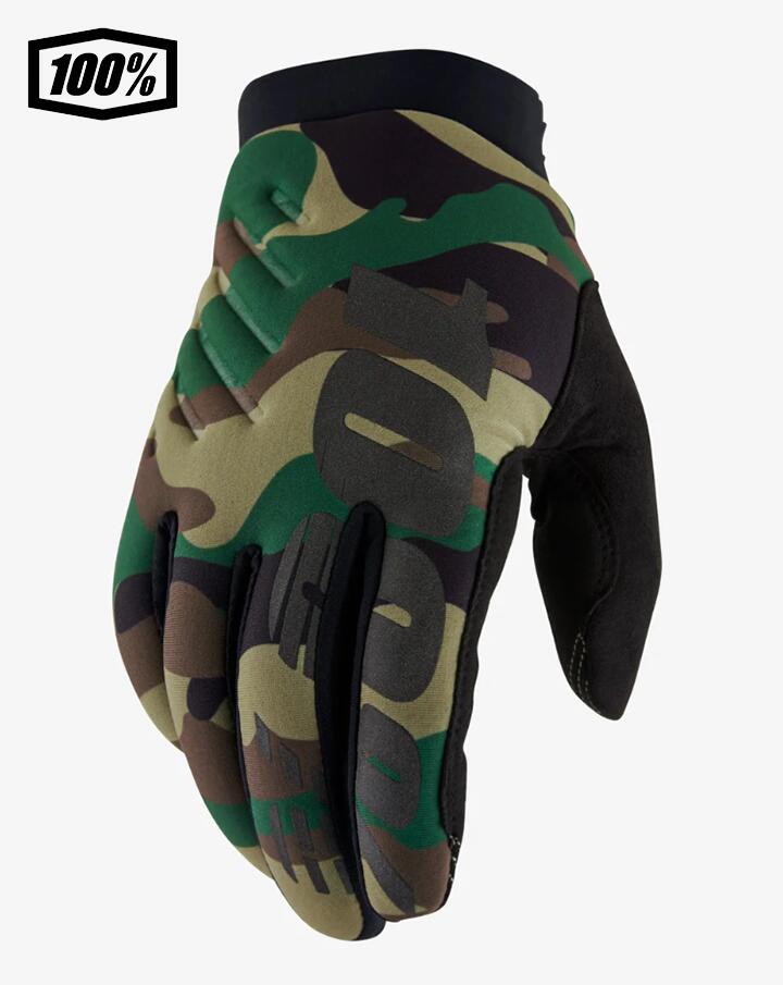 【送料無料】 ワンハンドレットパーセント BRISKER モトクロス／MTB用グローブ Camo/Black 1s10003-00005