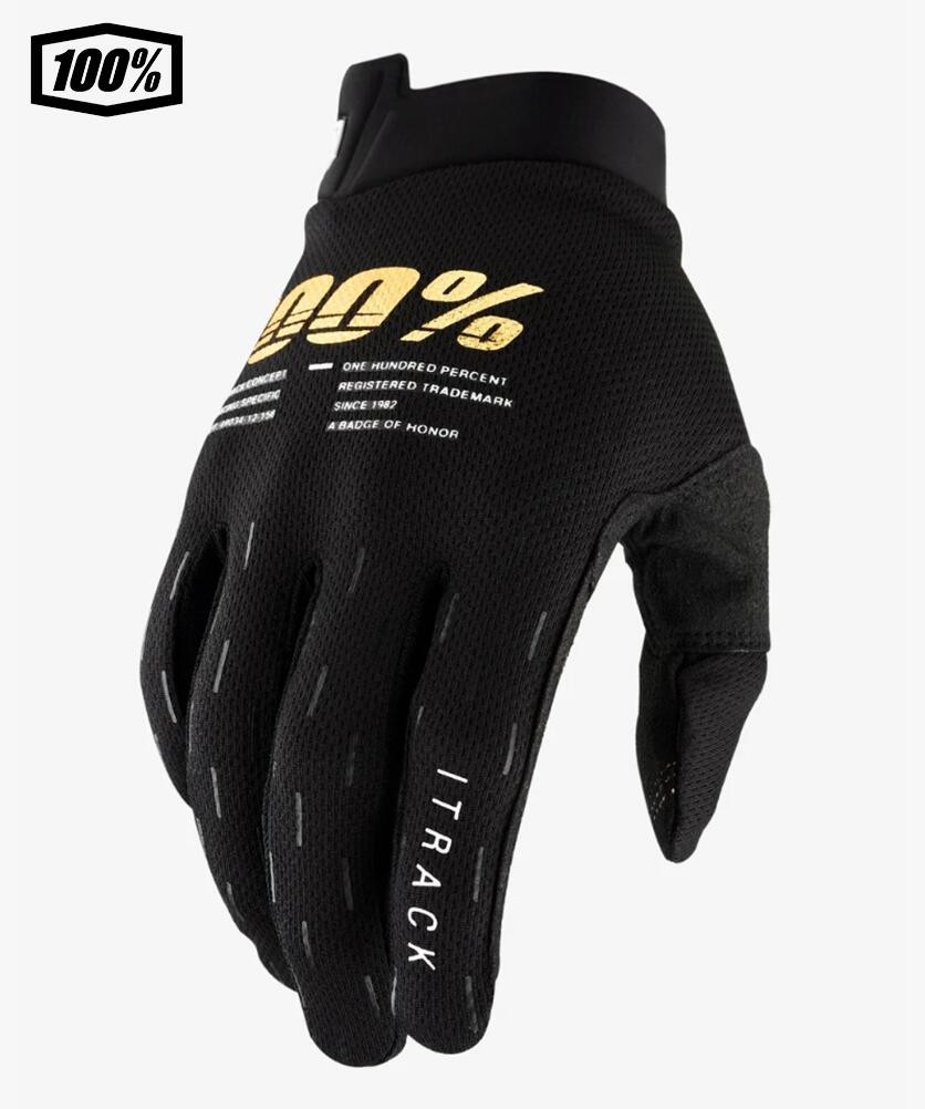 樂天商城 - 【送料無料】 【子ども用】100％ ワンハンドレットパーセント ITRACK YOUTH モトクロス／MTB用グローブ　Black 　1s10009-00000