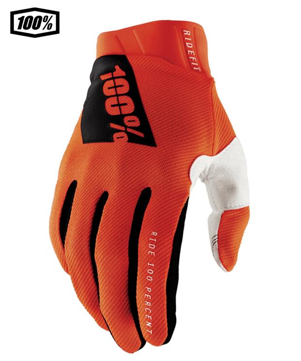 樂天商城 - 【送料無料】100％ ワンハンドレットパーセント RIDEFIT モトクロス用グローブ　Sサイズ Fluo Orange　1s10010-00005