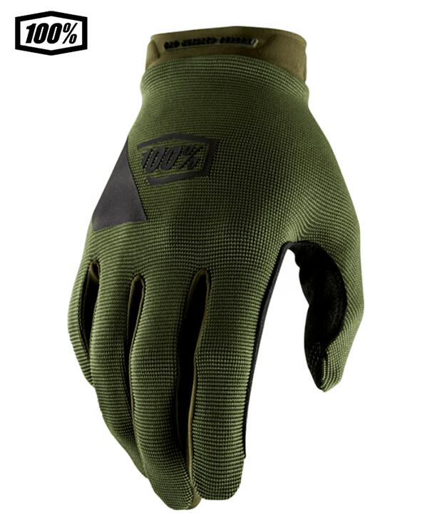 樂天商城 - 【送料無料】100％ ワンハンドレットパーセント RIDECAMP モトクロス／MTB用グローブ　Army Green/Black　1s10011-00000