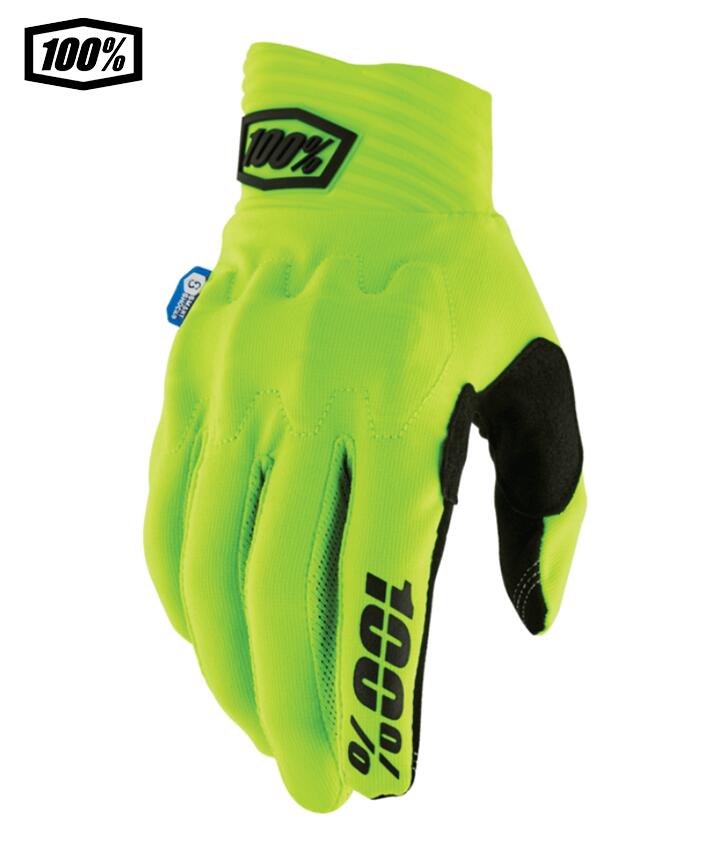 樂天商城 - 【送料無料】100％ ワンハンドレットパーセント COGNITO SMART SHOCK モトクロス／MTB用グローブ　Fluo Yellow　1s10014-00040