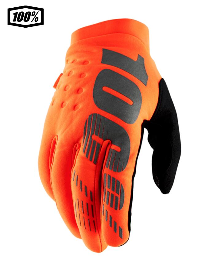 樂天商城 - 【送料無料】100％ ワンハンドレットパーセント BRISKER モトクロス／MTB用グローブ　Fluo Orange/Black　1s10016-260-10