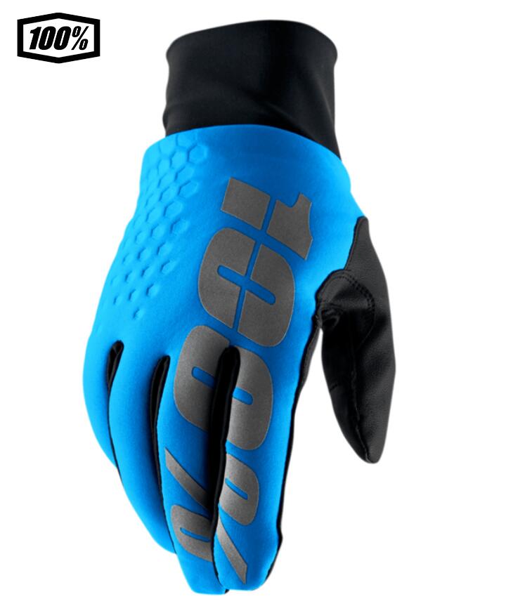 C, G, K - 【送料無料】100％ ワンハンドレットパーセント HYDROMATIC BRISKER モトクロス／MTB用グローブ　Blue　1s10018-00005